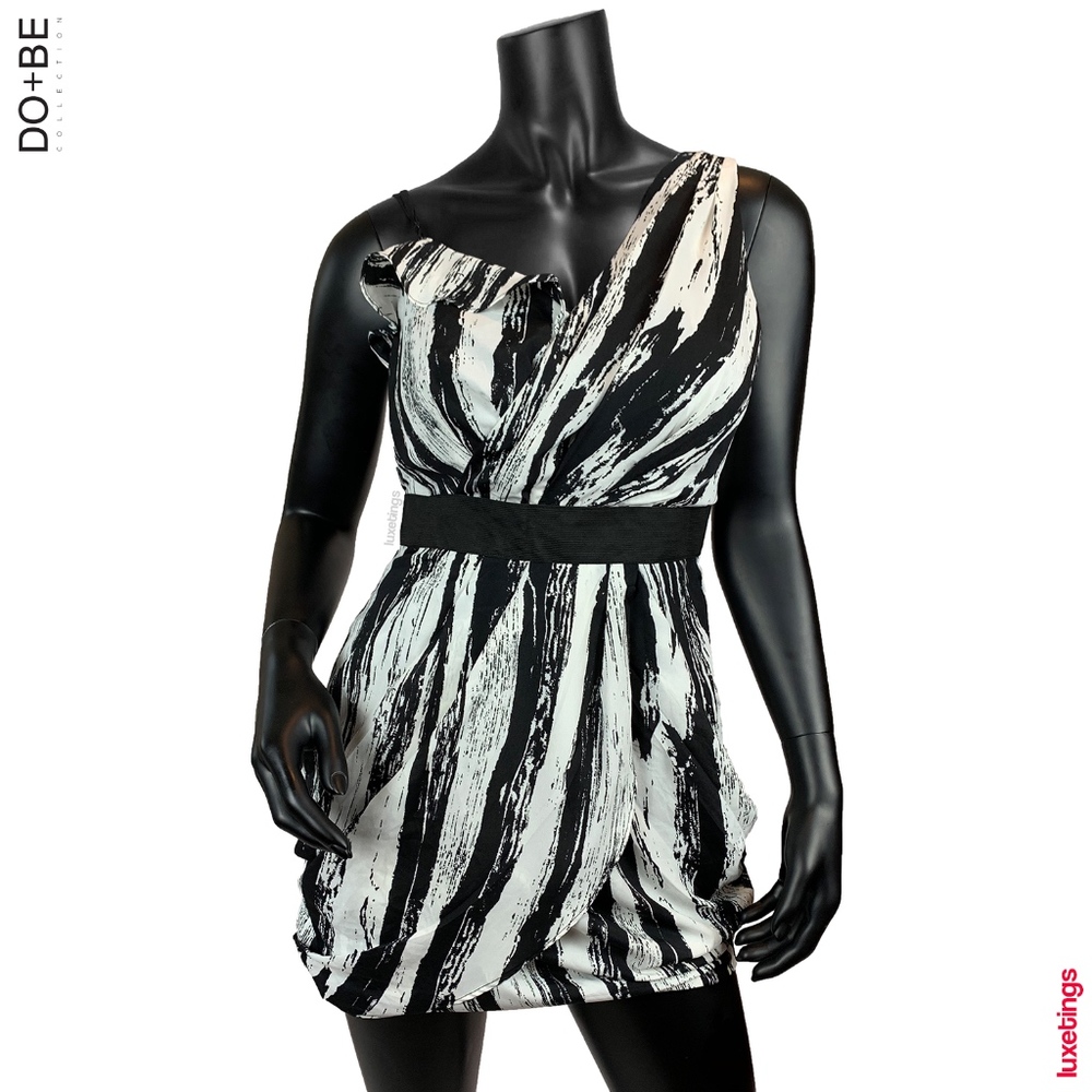 Do & Be - One Shoulder Dress w/ Bubble Gum Hem - Picture 3 of 7